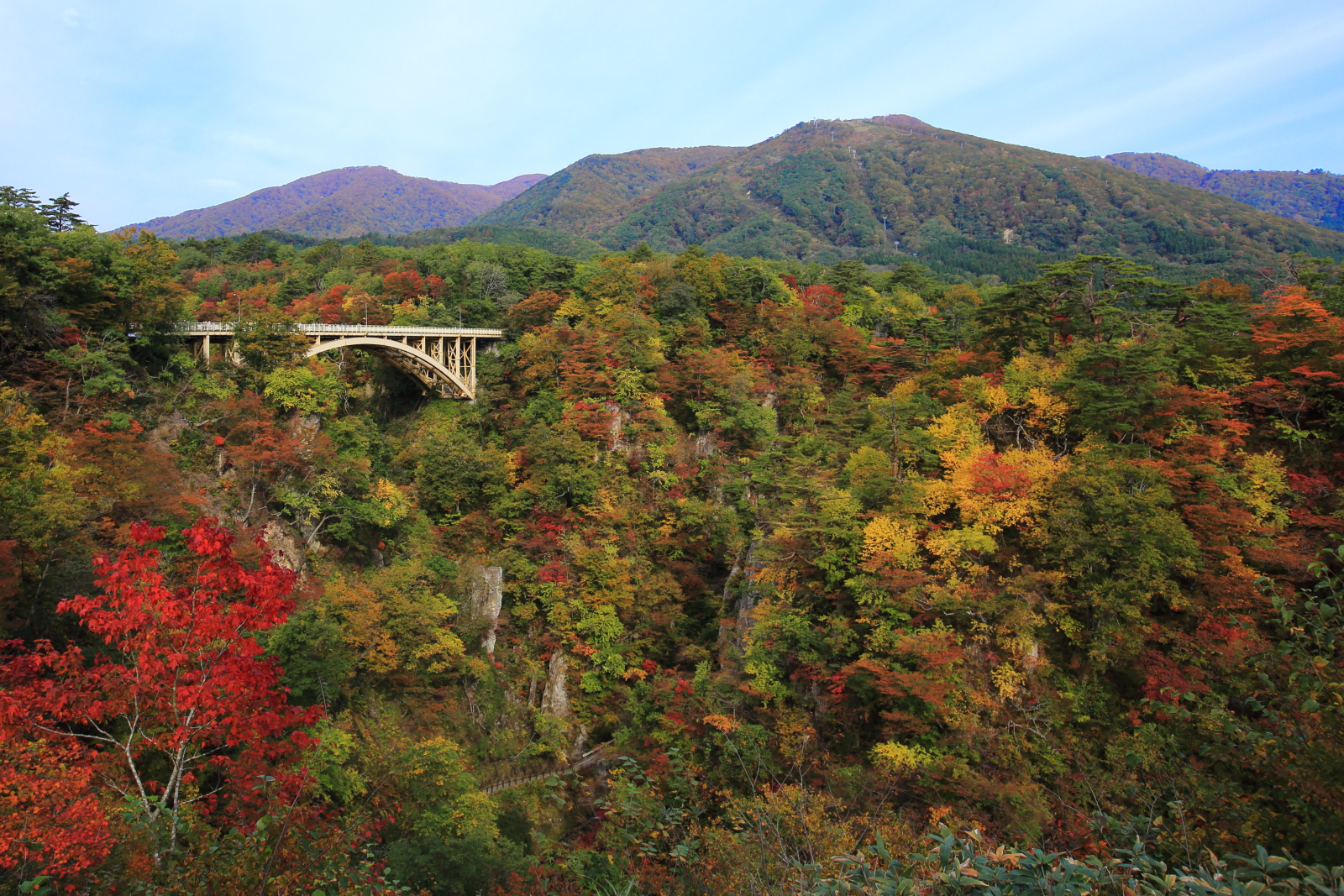 鳴子峡の紅葉。ちょっと早め